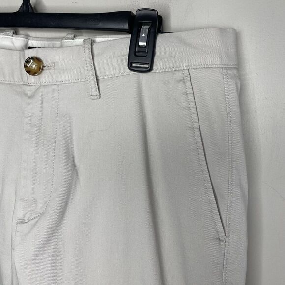 J.CREW Pants Men 33 x 30 Straight Fit Chino NEW Beige Cotton Blend H3186 - Picture 3 of 15